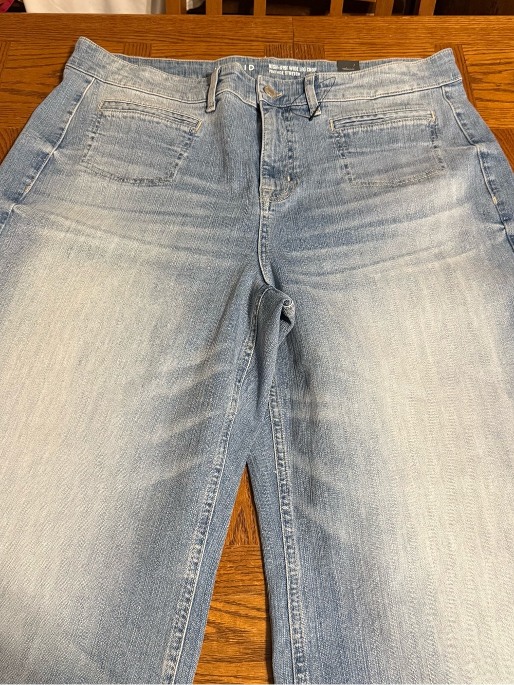 Torrid High-Rise Wide Leg Crop Light Blue Jean Sz 18 NWT - Picture 3 of 13